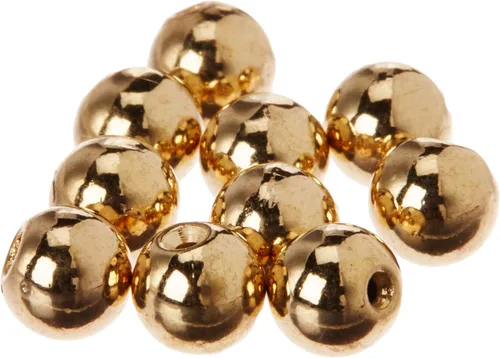 Miniatura 2 de Beadalon Tapas de alambre de memoria, 0.197 in / .197 in, redondas, color dorado, 10