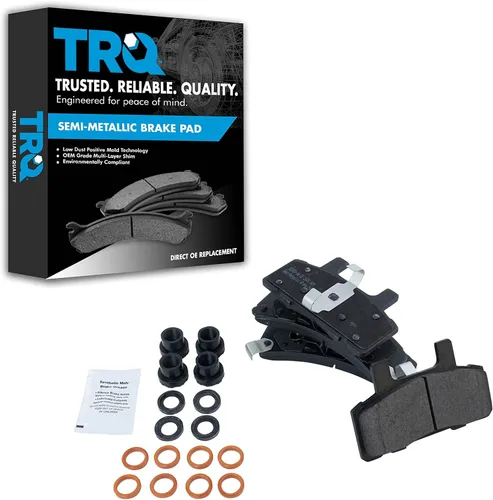 Miniatura 208 de TRQ Pastillas de freno delanteras semi metálicas compatibles con Ford Expedition 2018-2021 F-150 2018-2020 Lincoln Navigator 2018-2022