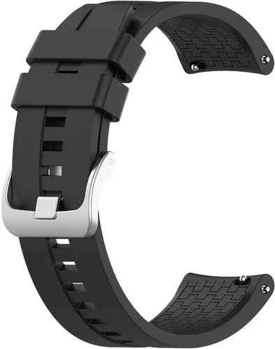 Miniatura 5 de Paquete de 3 correas de silicona para Huawei Watch GT Classic de repuesto (negro, blanco, naranja)