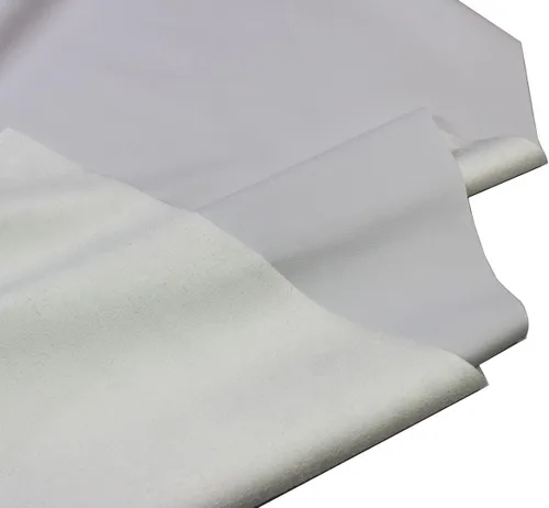 Miniatura 6 de Piel sintética suave de doble cara, gamuza 1 yarda, 54 x 36 pulgadas, grosor de 0.026 in de ancho: 54 pulgadas, perfecto para tapicería, Blanco