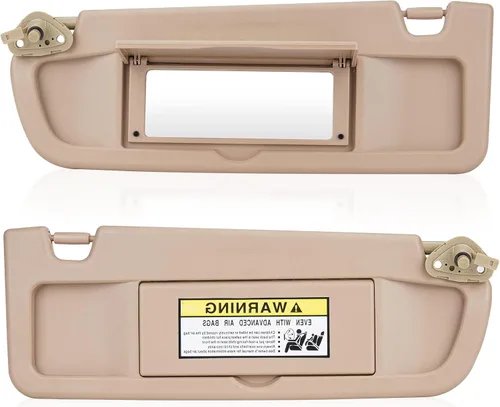 Visera solar izquierda y derecha para Honda Civic 2006 2007 2008 2009 2010 2011 EX LX Sedan SI Coupé, parasol beige para el lado del conductor y del