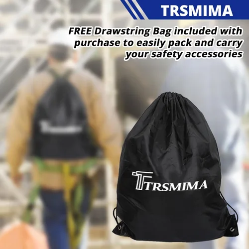 Miniatura 5 de TRSMIMA Arnés de seguridad para protección contra caídas, kit de cordón de construcción para techos de cuerpo completo, para hombres, detención