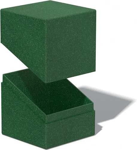 Miniatura 3 de Ultimate Guard RTE Boulder 100+, estuche para 100 tarjetas TCG de doble funda, verde, 97% renovable, fabricado en Alemania, almacenamiento seguro
