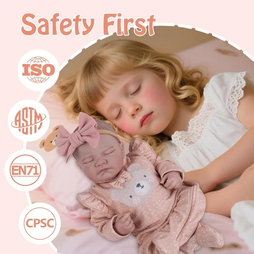 Miniatura 7 de Milidool Muñecas Reborn realistas – Muñeca realista de 20 pulgadas para recién nacido, con extremidades posables, bonito regalo para niños de 3 años