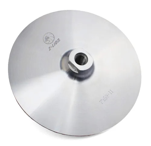 Almohadilla de respaldo de aluminio de 7 pulgadas de gancho y bucle con rosca 5/8-11 por Z-LION