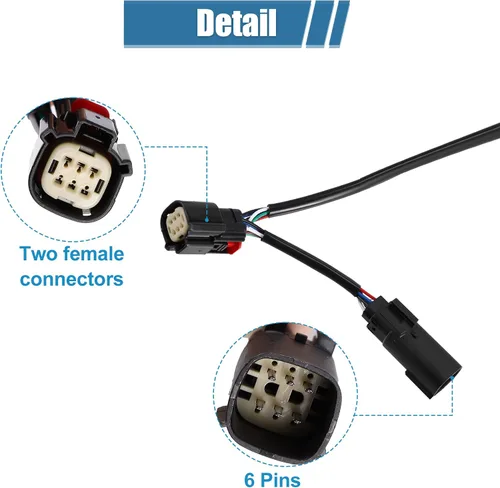 Miniatura 4 de X AUTOHAUX Arnés de Cableado de Desconexión Rápida para Motocicleta Compatible con Harley Davidson para Tour Pak 2014-2019 CD-TP-QD-14 Cable