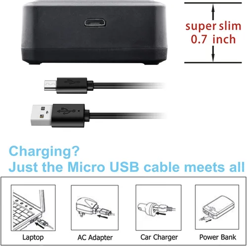 Miniatura 4 de Kastar Cargador USB LCD dual y paquete de 3 baterías para Fujifilm NP-W126 NP-W126s BC-W126 y Fuji HS30EXR HS33EXR HS35EXR HS50EXR X100F X-E1 X-E2