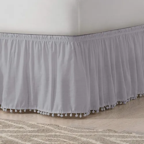 Miniatura 2 de Falda de cama con flecos de fácil ajuste.