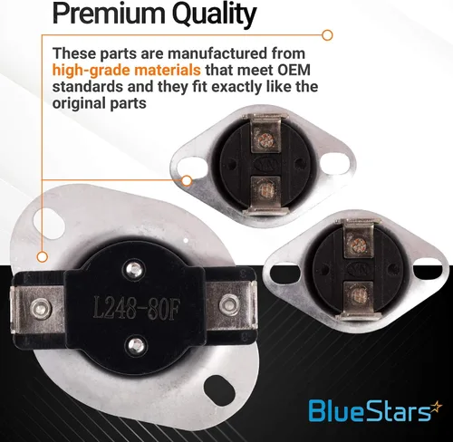 Miniatura 5 de BlueStars Kit de fusible térmico para secadora LA-1053 LA 1053 actualizado - Compatible con secadores Whirlpool y Maytag - Reemplaza 53-1133 53-1526