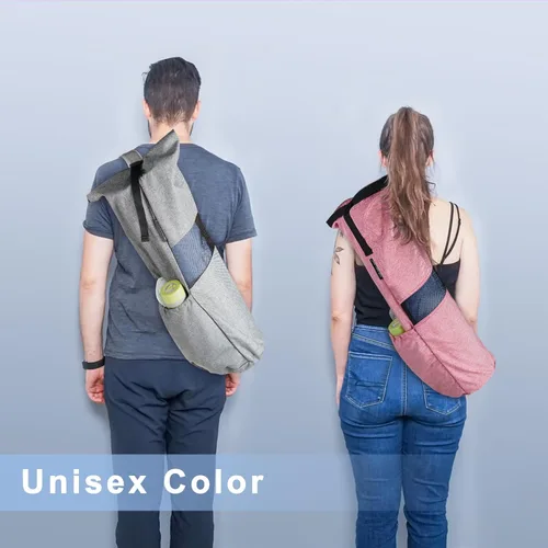 Miniatura 7 de Explore Land Bolsa de almacenamiento para esterilla de yoga Oxford con ventana de malla transpirable y bolsillos grandes