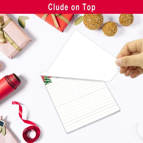 Miniatura 5 de Fancy Land 4 blocs de notas navideños para Navidad, hogar, escuela y oficina