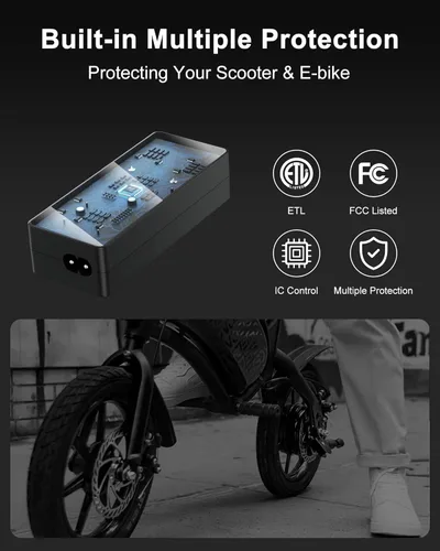 Miniatura 6 de WUKUR Cargador de 42 V compatible con Jetson Electric Bike Charger para Jetson Bolt/Bolt Pro/Adventure/Metro/Journey/LX10/Atlas/J5/J8 JY-420150