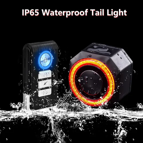 Miniatura 7 de USUPERINK Turn Signals for Ebike, Bike Turn Signals, Bike Blinkers Front and Back, Bike Tail Light USB Rechargeable with Horn, IP65 Waterproof