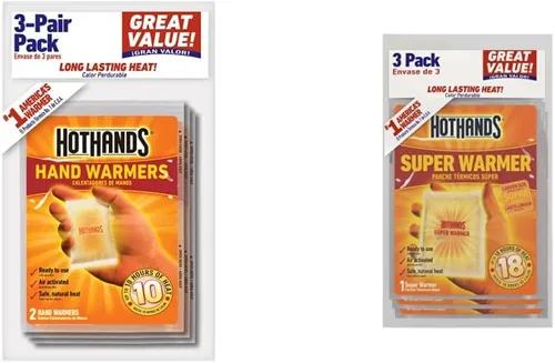 Calentadores de manos y cuerpo (paquete de 3) | Calentador de manos HotHands y supercalentadores HotHands para cuerpo y manos