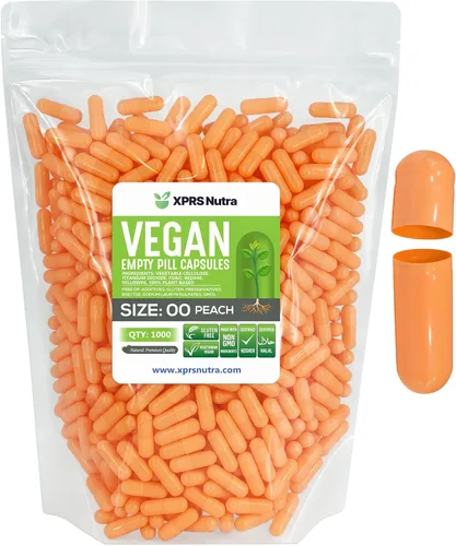 Miniatura 16 de XPRS Nutra Cápsulas vacías de tamaño 00 – 100 cápsulas veganas vacías – Pastillas vacías vegetarianas – Relleno de cápsulas vegetales DIY
