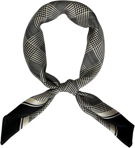 Miniatura 96 de FONYVE - Pañuelo de satén sedoso de tamaño mediano para mujer, cuadrado, 27.5 x 27.5 pulgadas