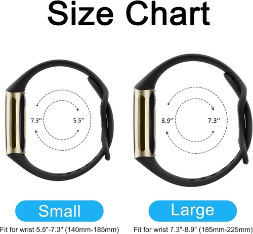 Miniatura 2 de Paquete de 3 bandas deportivas compatibles con Fitbit Charge 6/5, correas clásicas de repuesto suaves para Fitbit Charge 6/5 Advanced Fitness &
