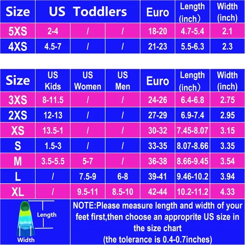 Miniatura 4 de Aletas de natación para niños, cómodas aletas de silicona para nadar y bucear, tamaño adecuado para principiantes, niños, niñas, niños y adultos