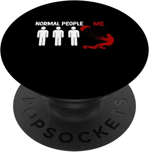 funny Kiteboarding normel pepole me Kitesurf Kiteboarder men PopSockets Standard PopGrip