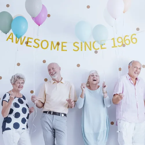 Miniatura 4 de Impresionante cartel pre-encordado desde 1932 con texto en inglés "Happy 93rd Birthday", decoración dorada brillante para fiesta de cumpleaños