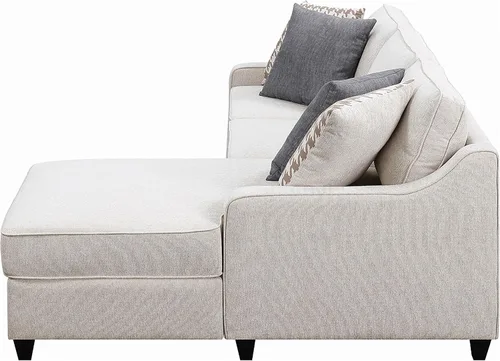 Miniatura 5 de Coaster Home Furnishings Mcloughlin - Sofá modular tapizado con brazos inclinados, respaldo acolchado y patas de bloque cónicas - Sala de estar