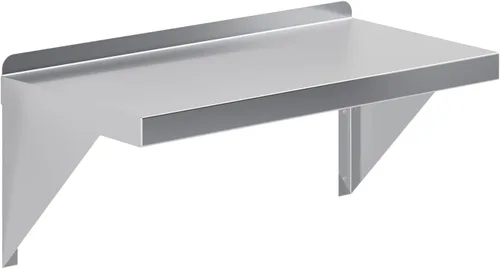 Miniatura 17 de AmGood Estante de pared de acero inoxidable de 18 x 72 pulgadas Estantería de metal para electrodomésticos y equipos Cocina, restaurante