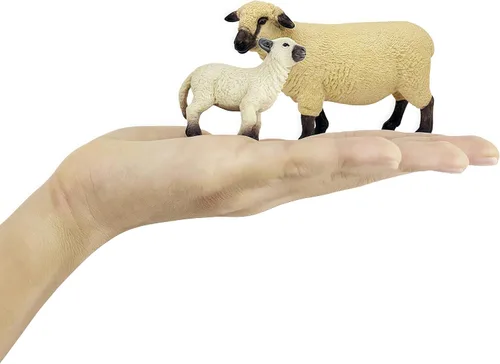 Miniatura 8 de Gemini&Genius Juguetes de cordero figuras de animales de granja, juego de juguetes de Shaun The Sheep. Ideal para suministros de fiesta de niños, 2