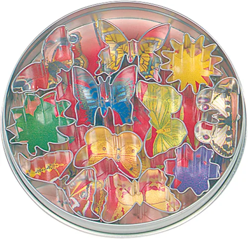 Fox Run Mini Flower and Butterfly 11 Piece Cookie Cutter Set