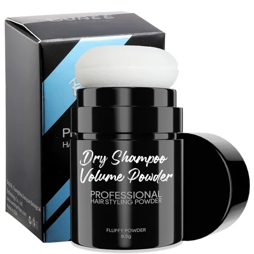 Champú en polvo seco, polvo para peinar, cabello seco que mantiene el cabello suave y esponjoso todo el día, sin ensuciar, polvo, levantamiento de