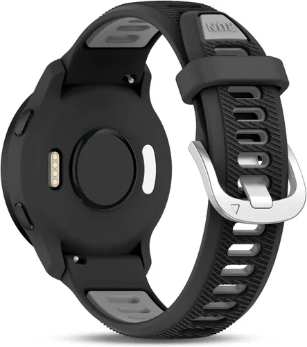 Bolesi Correa de silicona de 18mm 20mm 22mm Compatible con Garmin Venu 3S/2S/Vivoactive 4S/Forerunner 265S/255S, Forerunner 165/55/245/Vivoactive