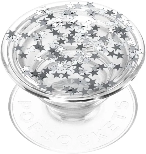PopSockets - Agarre para teléfono con soporte expandible, agarre adhesivo, purpurina PopGrip - Star Fire
