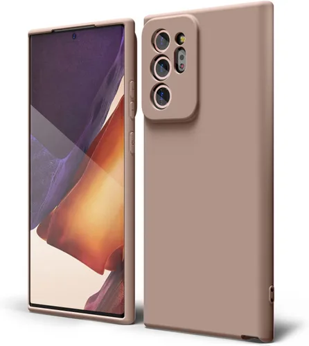 Miniatura 62 de oakxco Funda para teléfono Samsung Galaxy Note 20 Ultra de silicona líquida, bonita funda delgada y fina de goma suave TPU lisa y suave de gel