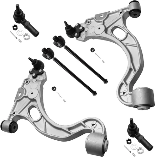 Miniatura 59 de Detroit Axle - Kit de extremo delantero para Chrysler 300 Dodge Charger Challenger 2011-2023, 2 brazos de control inferiores traseros 2 varillas