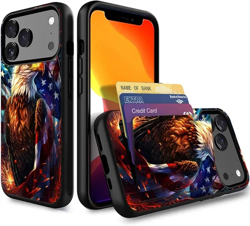 Miniatura 46 de Funda para iPhone Air, funda tipo cartera con ranura para tarjeta oculta, a prueba de golpes, TPU y PC, funda protectora de doble capa para iPhone