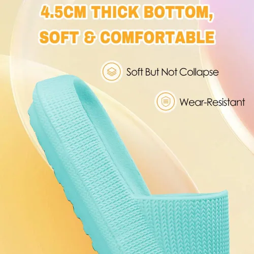 Miniatura 2 de Sandalias de nube para niños, niñas, niños, pantuflas de ducha y baño, cómodas pantuflas antideslizantes de suela gruesa para verano, zapatos