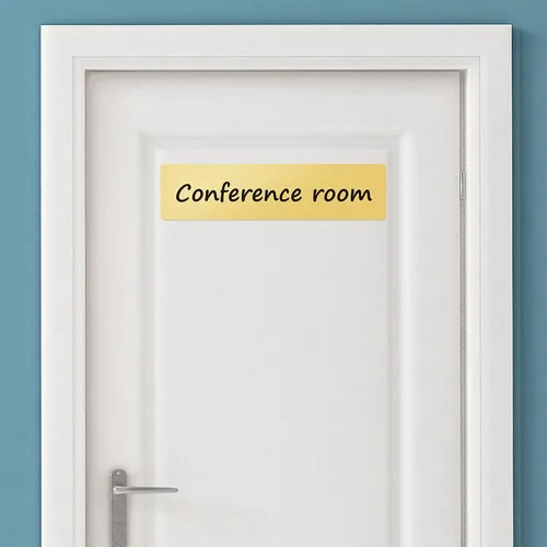 Miniatura 5 de 6 placas de identificación de aluminio en blanco de sublimación, placa de nombre personalizada de 2 x 10 pulgadas, etiqueta de escritorio, letrero