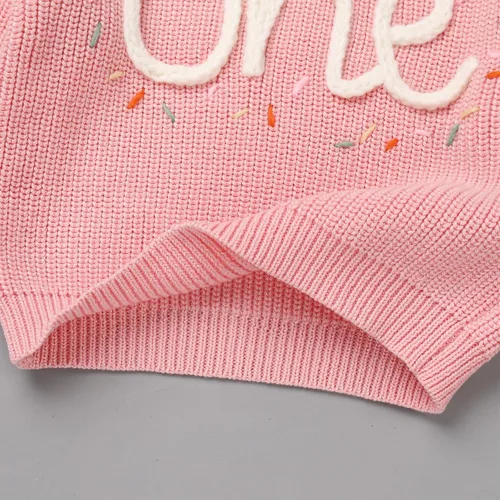 Miniatura 5 de Suéter de primer cumpleaños para bebés y niñas de un año de edad, sesión de fotos, otoño e invierno