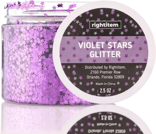 Miniatura 17 de Purpurina fina violeta en frasco, purpurina de 4 onzas para manualidades, purpurina para slime, purpurina facial, purpurina para velas, purpurina