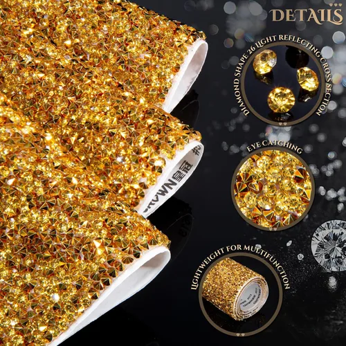 Miniatura 3 de Calcomanías de diamantes de imitación brillantes, diamantes de imitación para manualidades, calcomanías autoadhesivas para automóvil, decoración