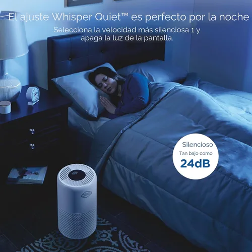 Miniatura 7 de Clorox Turbo purificadores de aire para el hogar, filtro HEPA verdadero, limpia rápidamente habitaciones medianas de hasta 1,000 pies cuadrados