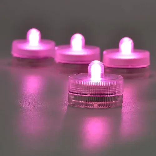 Miniatura 2 de KITOSUN Luces LED sumergibles cr2032 alimentadas por pilas bajo el agua, impermeables, velas LED para eventos, centros de mesa, jarrón, floral, Rosa