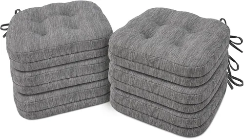 Miniatura 12 de Shinnwa Juego de 2 cojines para silla de comedor, cojines para silla de cocina de espuma viscoelástica de doble capa, almohadillas de asiento