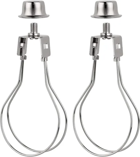 Miniatura 11 de WEAVERBIRD Lamp Shade Holder, Clip on Lampshade Adapter, Lamp Shade Light Bulb Clip Adapter, Spring Clip for Light Bulbs, Antique Brass