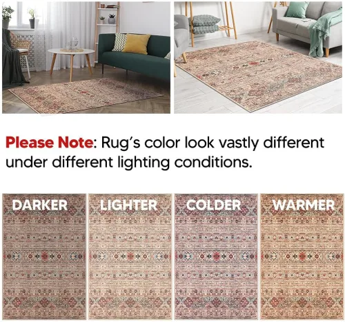 Miniatura 7 de Keen Home Design Alfombra de entrada de 2 x 3 pies, lavable a máquina con parte trasera antideslizante, ideal para entrada, cocina, baño, Multi