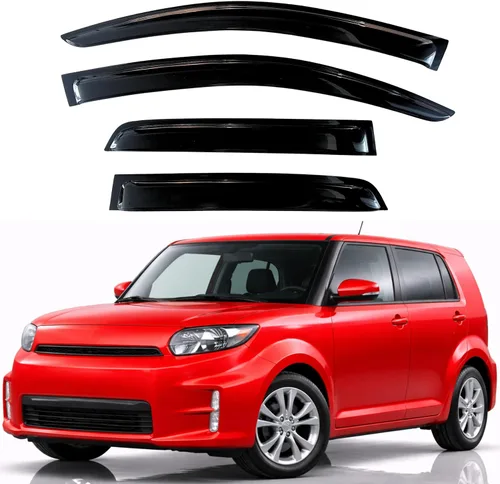 Miniatura 92 de KPY Visor de ventana compatible con Hyundai Tucson 2021-2025, 4 piezas de deflector de ventilación para ventana lateral, estilo Mugen, protector
