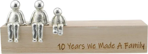 Miniatura 2 de Idea para el 10º aniversario – 10 años hicimos una familia 100% – Elige tu regalo de combinación familiar (1 niño)