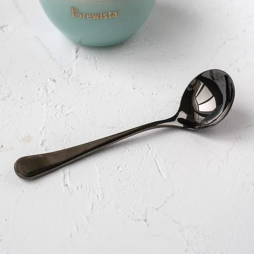 Miniatura 6 de watchget Cuchara de café profesional – Cuchara medidora redonda de acero inoxidable de 5.9 pulgadas para expreso, café especial, baristas, negro