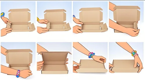 Miniatura 8 de Paquete de 50 unidades, caja de envío pequeña, caja blanca (5 x 5 x 2)