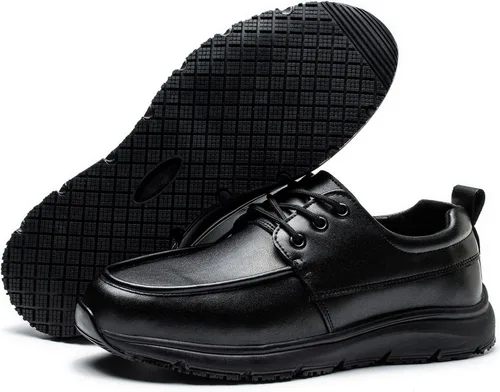 Zapatos de trabajo antideslizantes para hombres y mujeres, impermeables y resistentes al aceite, ligeros y cómodos, mocasines sin cordones, tenis de