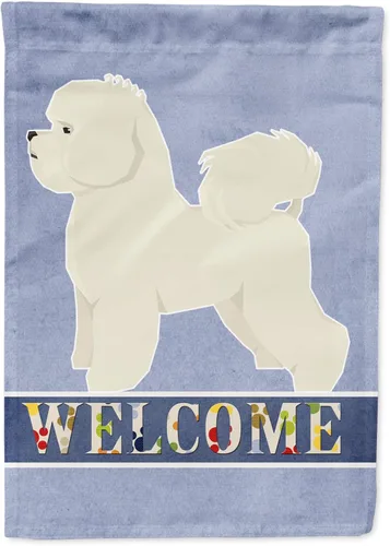Miniatura 30 de Caroline's Treasures CK3704GF Bandera de jardín de bienvenida de Akita Shepherd Black and Tan - Bandera decorativa para patio exterior, patio